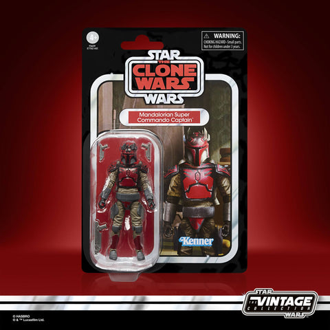 STAR WARS THE VINTAGE COLLECTION - THE CLONE WARS - MANDALORIAN SUPER COMMANDO CAPTAIN VC246