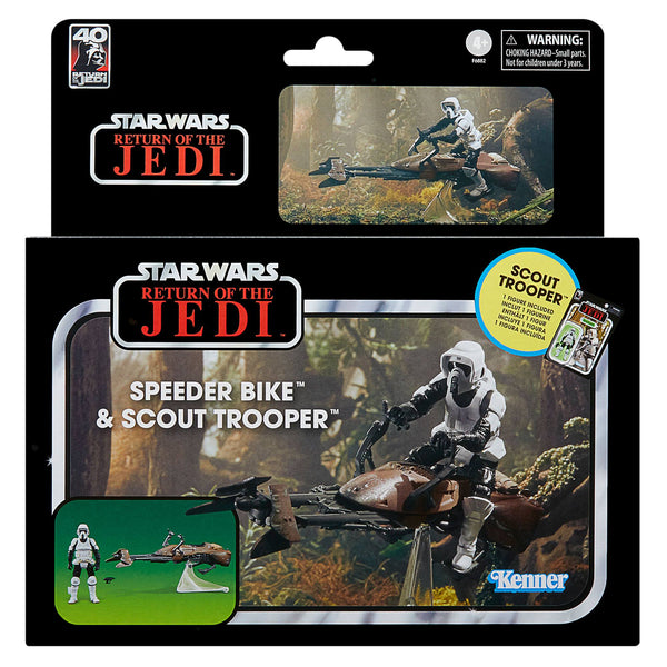 STAR WARS THE VINTAGE COLLECTION - RETURN OF THE JEDI - SPEEDER BIKE & SCOUT TROOPER