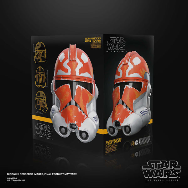 STAR WARS BLACK SERIES - THE CLONE WARS - 332ND AHSOKA'S CLONE TROOPER ELEKTRONISCHER HELM