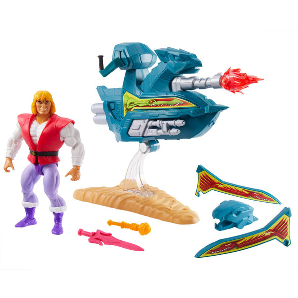 MASTERS OF THE UNIVERSE - ORIGINS - PRINCE ADAM WITH SKY SLED (EU-CARD)