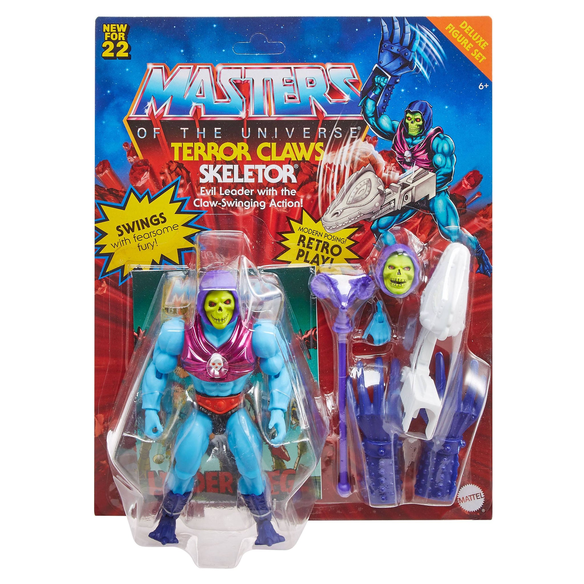 MASTERS OF THE UNIVERSE - ORIGINS - DELUXE TERROR CLAWS SKELETOR HE-MAN (EU-KARTE)