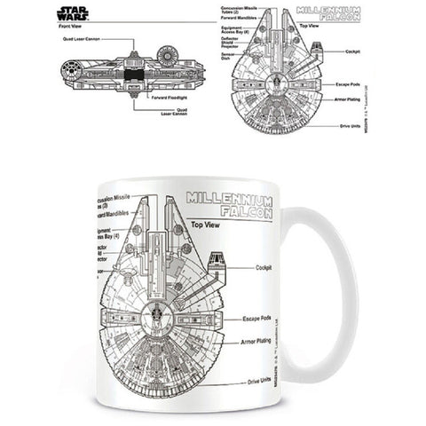 MILLENNIUM FALCON SKETCH MUG (4788)