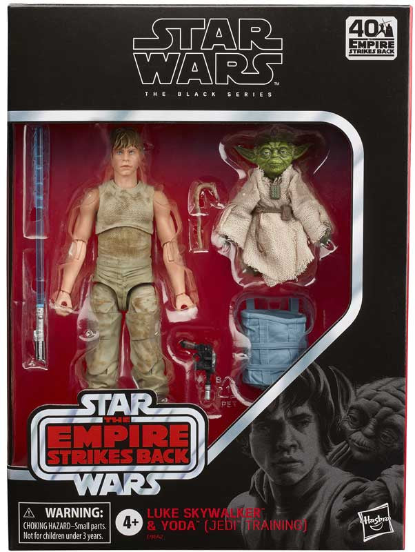 STAR WARS BLACK SERIES - RED LINE - D4 LUKE SKYWALKER & YODA (JEDI TRAINING)