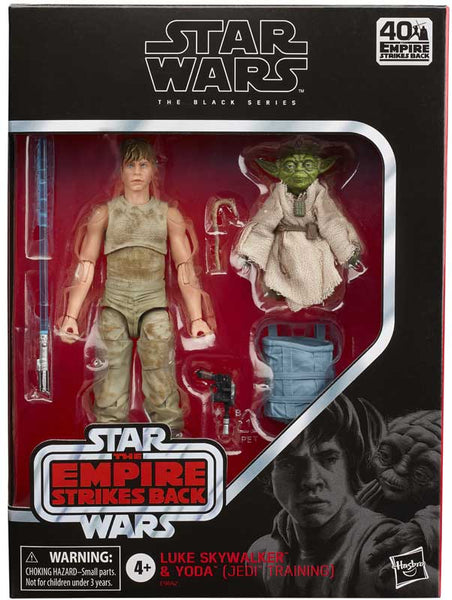 STAR WARS BLACK SERIES - RED LINE - D4 LUKE SKYWALKER & YODA (JEDI TRAINING)